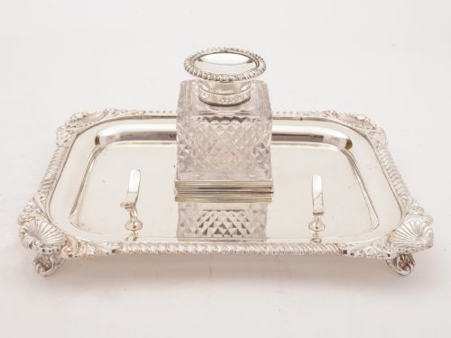 Edwardian Silver Plated Ink Stand, Circa 1905