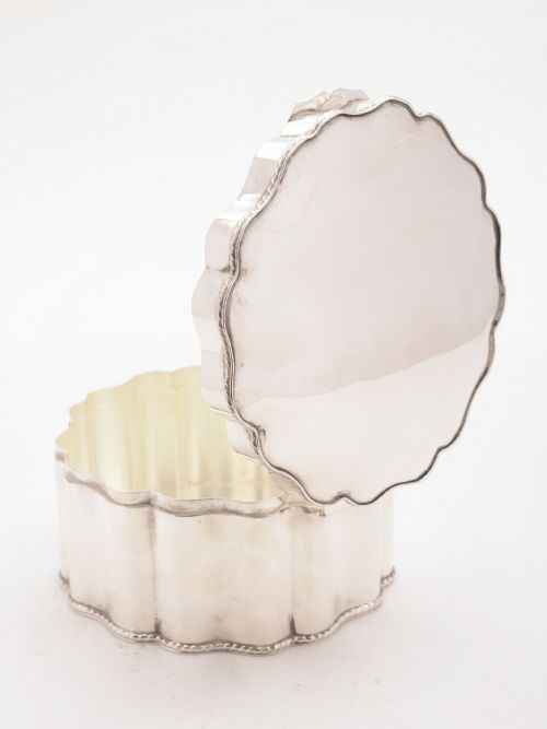 Silver Plated Biscuit Box, Circa 1920