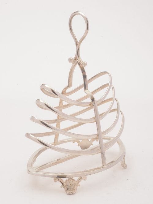Silver Plated Toast/letter Rack, Circa 1900
