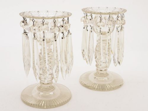 Pair of Edwardian Cut Glass Lustres, Circa 1905