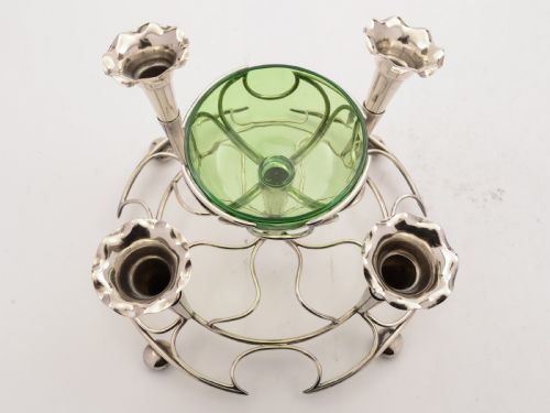 fig 1. Edwardian Silver Plated Eperne, Circa 1905