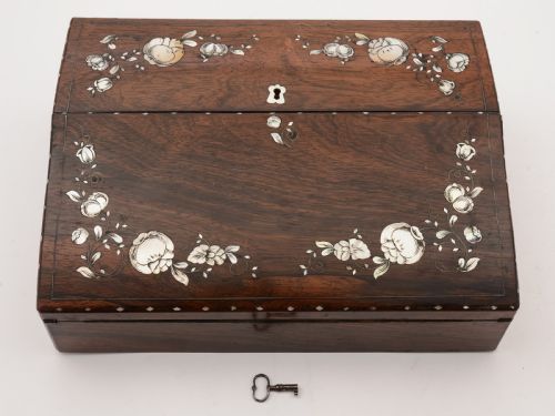 Victorian Rosewood and M.o.p Writing Slope, Circa 1870