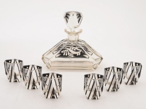 fig 1. Art Deco Liqueur Set, Circa 1930