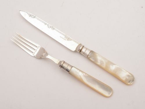 fig 1. Edwardian 12X12 M.O.P Dessert Set, Circa 1905