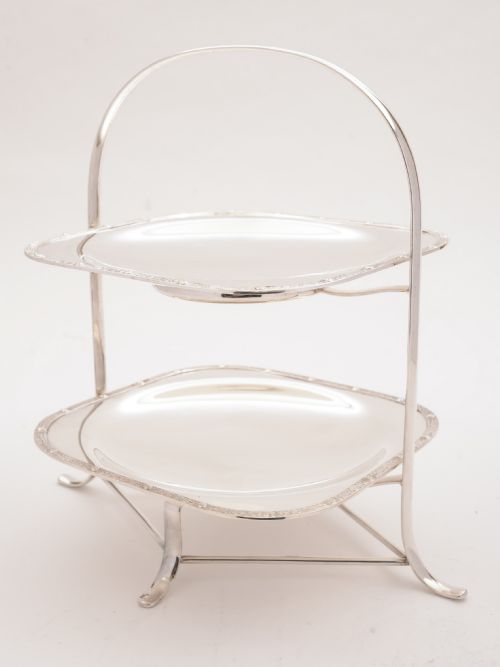 2 Tier Art Deco Cake Stand, Circa 1930