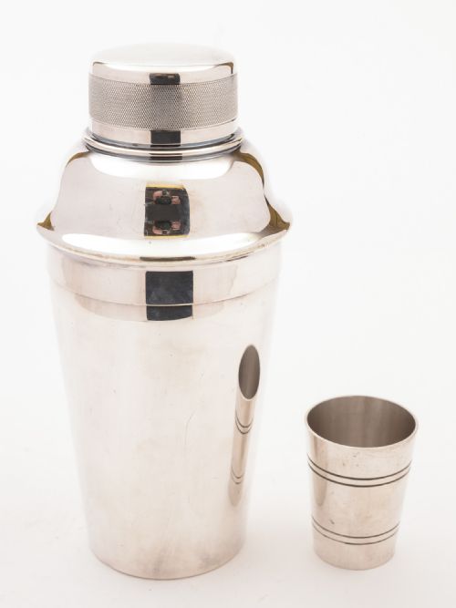 Art Deco Silver Plated Cocktail Shaker, Circa 1930