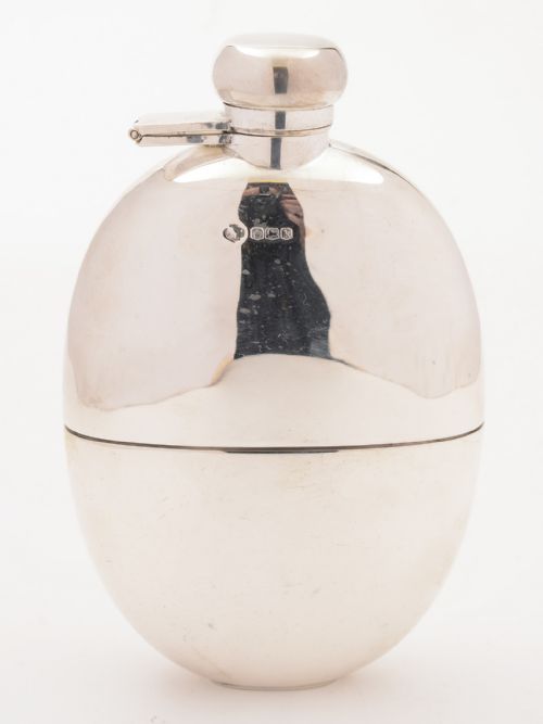 Large Silver Hip Flask, Sheffield 1927