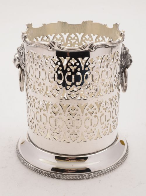 Edwardian Silver Plated Bottle Holder, Circa 1905