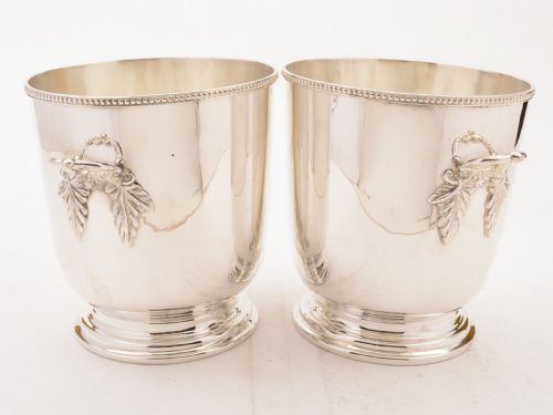 Pair of Silver Plated Ice Buckets, Circa 1930