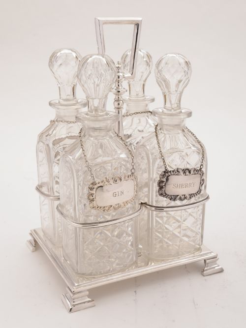 Edwardian Silver Plated Decanter Stand, Circa 1905