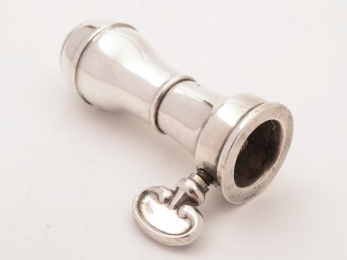 French Silver Plated Ham Bone Holder, Circa 1900