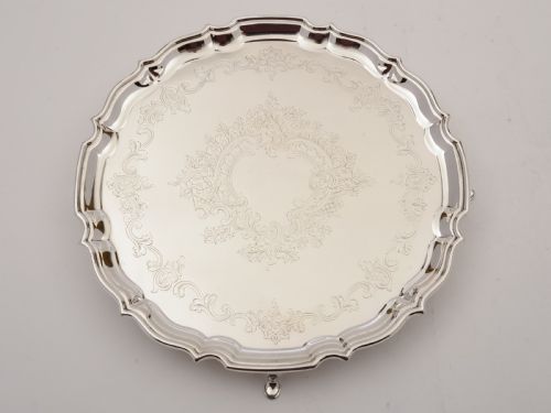Edwardian Silver Plated Salver, Circa 1905