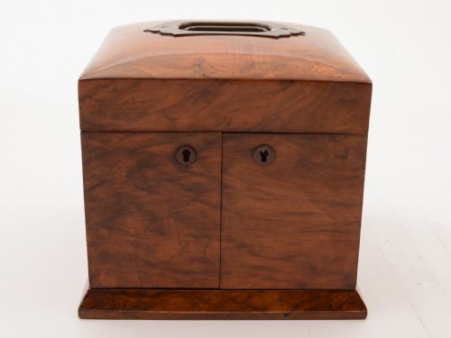 Victorian Figured Walnut Jewellery Box, Circa 1890