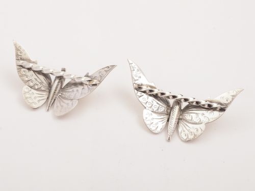 Pair of Victorian Butterfly Knife Rests, Circa 1890