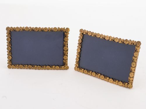 Pair of Edwardian Brass Photo Frames, Circa 1905