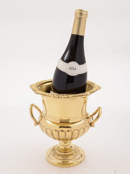 fig 1. Edwardian Gold-Plated Champagne Ice Bucket, Circa 1905