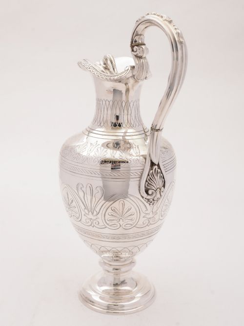 fig 1. Victorian Elkington Silver Plated Claret Jug, 1856