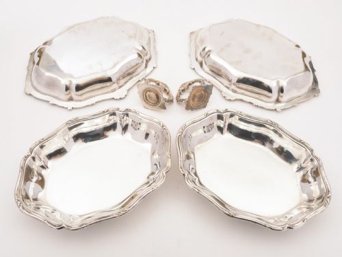 fig 1. Pair of Victorian Entree Dishes, Circa 1890