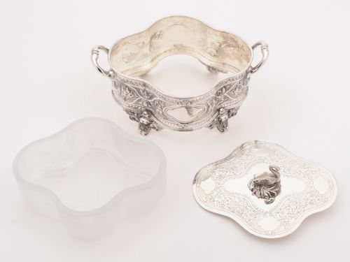fig 1. Victorian Silver Plated Butter Dish, Circa 1890