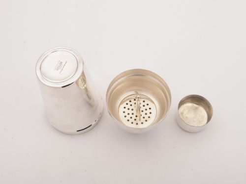 fig 1. Art Deco Silver Plated Cocktail, Shaker, Circa 1930