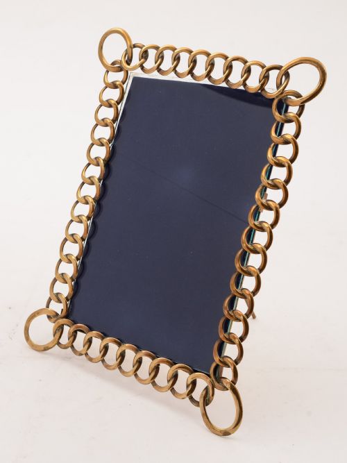 Victorian Brass Ring Photo Frame, Circa 1890
