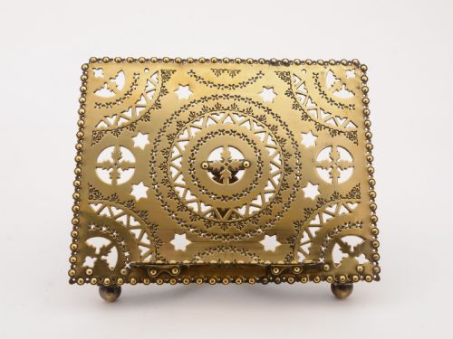 Victorian Brass Folding Book Stand, Circa 1890