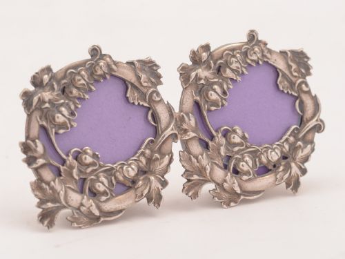 European Silver Double Photo Frame, Circa 1970