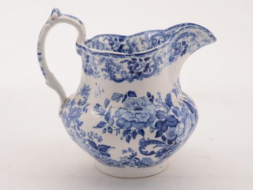 Claremont Pattern Blue and White Jug, Circa 1880