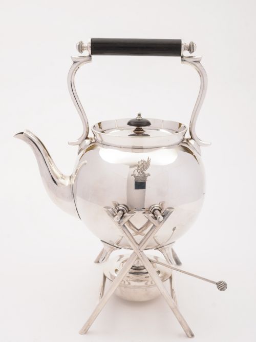 Edwardian Large Tea Kettle on Stand, Circa 1905