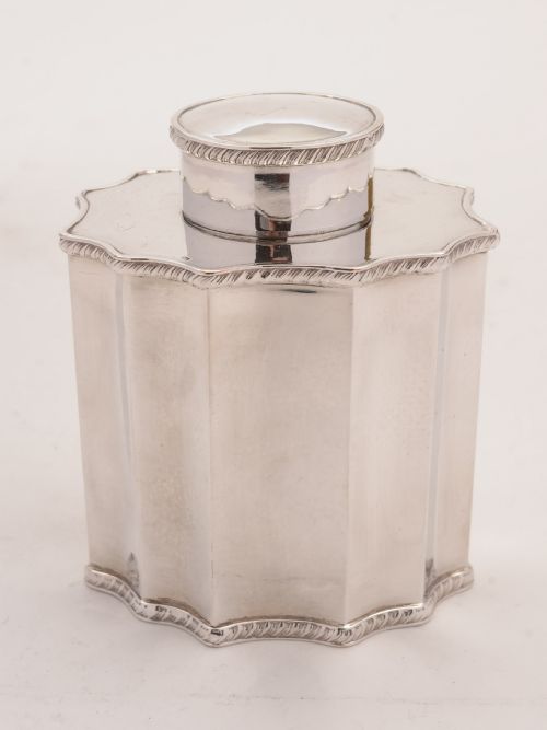 Edwardian Silver Plated Tea Caddy, Circa 1905