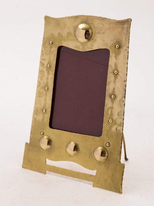Arts & Crafts Brass Photo Frame, Circa 1910