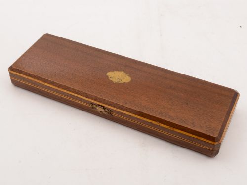 fig 1. Cased Victorian Antler Handled Fish Servers, 1883