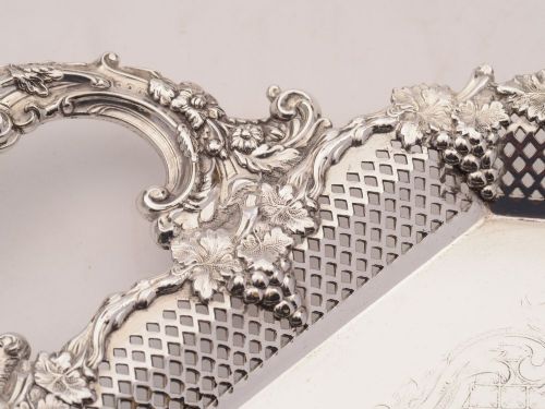 fig 1. Superb Edwardian Silver Plated Tray, Circa 1905