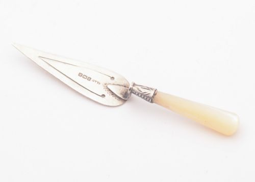 Nice Silver and Mother of Pearl Bookmark, Birmingham 1925