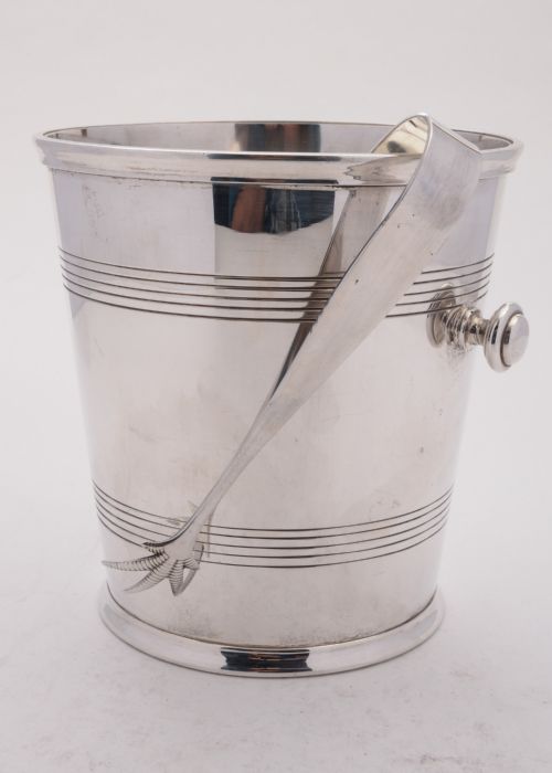 Superb Art Deco Silver Plated Champagne/ice Bucket, Circa 1930