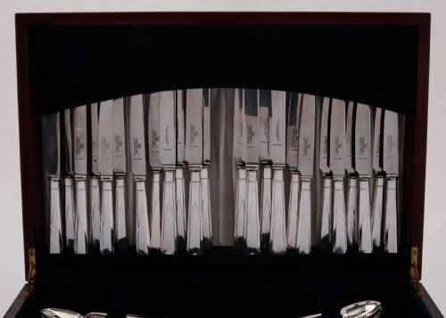 fig 2. Fabulous Art Deco 94 Piece Silver Plated Canteen, Circa 1930 