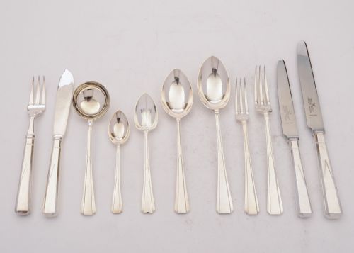 fig 3. Fabulous Art Deco 94 Piece Silver Plated Canteen, Circa 1930 