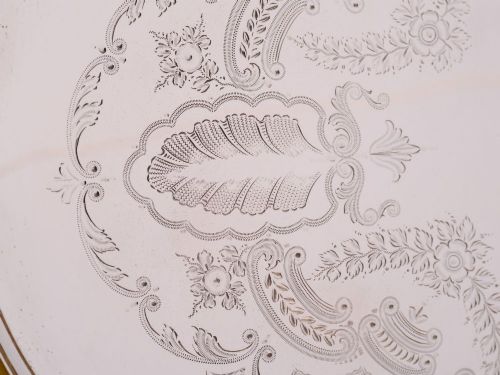 fig 1. Fabulous Large  Edwardian  silver plated tray. circa 1905