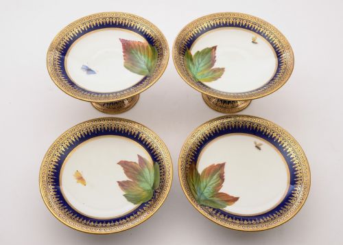 fig 1. Gorgeous French Porcelain Dessert Set, Circa 1900