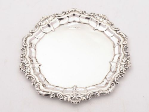 Sweet Edwardian Silver Salver, Sheffield 1909