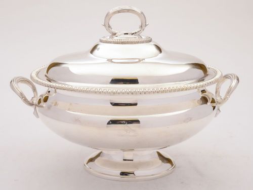 Nice Edwardian Silver Plated Tureen Circa 1905