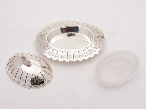 fig 1. Beautiful Victorian Silver Plated Butter Dish. Circa 1890