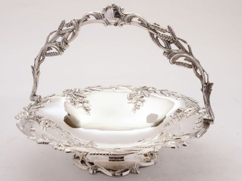 Fabulous Victorian Silver Plated Bread Basket Circa 1880