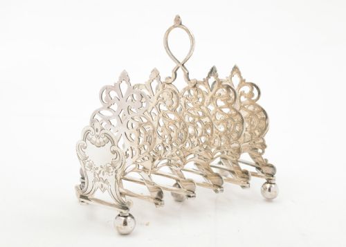 Rare Victorian Folding Toast Rack. Circa 1870