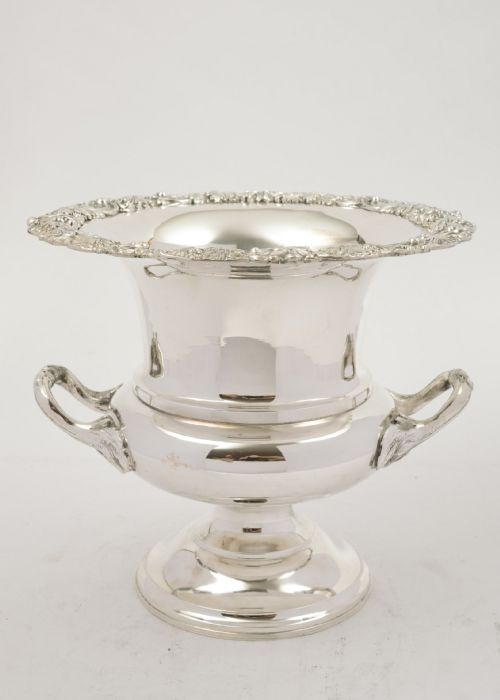 Elegant Edwardian Silver Plated Champagne/wine Bucket - Circa 1905