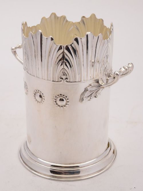 Nice Edwardian Silver Plated Bottle Holder - Circa 1905