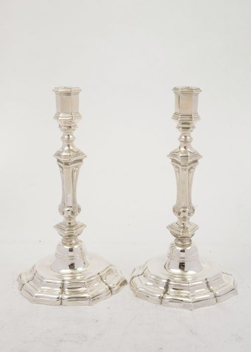 Stunning Pair of French 17th C Style Candlesticks - Circa 1900