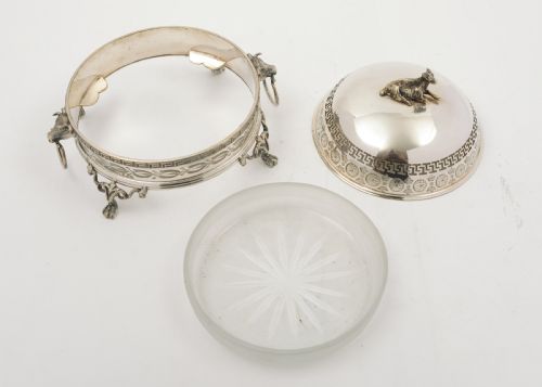 fig 1. Unusual  Victorian Silver Plated Butter Dish - circa 1890