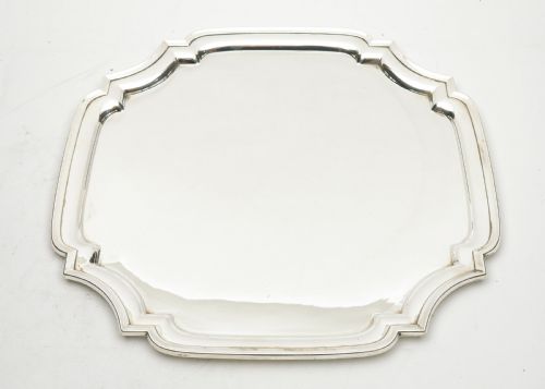 Lovely Art Deco Silver Plated Salver/tray - Circa 1930