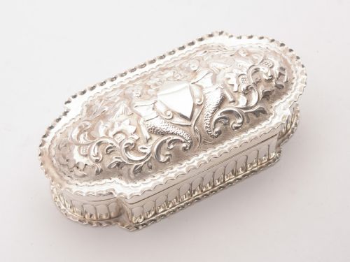 Gorgeous Victorian Silver Plated Trinket Box - Circa 1890